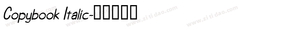 Copybook Italic字体转换